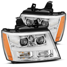 Load image into Gallery viewer, AlphaRex LED Projector Headlights Chevy Tahoe (07-14) [LUXX Series - DRL Light Tube] Black or Chrome - Chrome Alternate Image