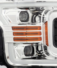 Load image into Gallery viewer, AlphaRex Dual LED Projector Headlights Ford F150 (2018-2020) LUXX Series w/ Sequential Turn Signal - Jet Black / Black Alternate Image