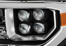 Load image into Gallery viewer, AlphaRex Quad 3D LED Projector Headlights Toyota Tundra (2007-2013) Sequoia (2008-2017) [Nova Series - DRL Light Tube] Black or Jet Black - Jet Black Alternate Image