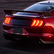 Load image into Gallery viewer, Winjet LED Tail Lights Ford Mustang S550 (15-23) Euro Style Clear Lens With Sequential Turn Signals - Gloss Black CTRNG0680 - Gloss Black / Clear Alternate Image