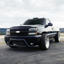 Load image into Gallery viewer, AlphaRex LED Projector Headlights Chevy Avalanche w/o Body Cladding (02-06) [3D Ice-Cube LED - NOVA Series w/ DRL] Alpha-Black / Chrome / Black Alternate Image