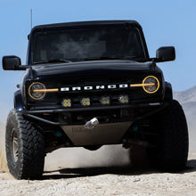 Load image into Gallery viewer, AlphaRex LED Projector Headlights Ford Bronco (21-23) Bronco Raptor (22-23) [3D Ice-Cube LED - NOVA Series w/ DRL] Alpha-Black or Black - Alpha-Black Alternate Image