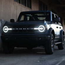 Load image into Gallery viewer, AlphaRex LED Projector Headlights Ford Bronco (21-23) Bronco Raptor (22-23) [3D Ice-Cube LED - NOVA Series w/ DRL] Alpha-Black or Black - Alpha-Black Alternate Image