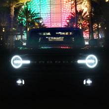 Load image into Gallery viewer, AlphaRex LED Projector Headlights Ford Bronco (21-23) Bronco Raptor (22-23) [3D Ice-Cube LED - NOVA Series w/ DRL] Alpha-Black or Black - Alpha-Black Alternate Image