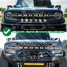 Load image into Gallery viewer, AlphaRex LED Projector Headlights Ford Bronco (21-23) Bronco Raptor (22-23) [3D Ice-Cube LED - NOVA Series w/ DRL] Alpha-Black or Black - Alpha-Black Alternate Image