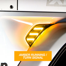 Load image into Gallery viewer, XKGlow Amber Fender Vent - Jeep JL&amp;JT w/ Turn Signal &amp; Running Light Alternate Image