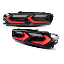 Load image into Gallery viewer, Auto Addict Tail Lights Chevy Camaro (19-23) Umbra Style or Velox Style w/ Sequential Turn Signal Alternate Image