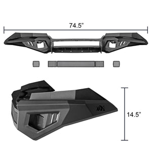 Bulken Off Road Front Bumper Chevy Colorado (2015-2021) Rugged Steel