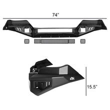 Load image into Gallery viewer, Bulken Off Road Front Bumper Toyota Tacoma (2016-2023) Rugged Steel Alternate Image