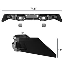 Load image into Gallery viewer, Bulken Off Road Rear Bumper Toyota Tundra (2014-2021) Rugged Steel Alternate Image