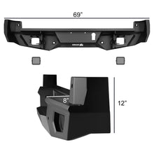 Load image into Gallery viewer, Bulken Off Road Rear Bumper Toyota Tacoma (2016-2023) Rugged Steel Alternate Image