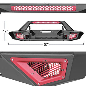 Bulken Off Road Front Bumper Jeep Gladiator (20-24) X Series Steel - Front or Rear