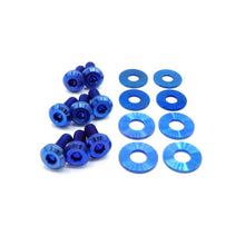 Load image into Gallery viewer, Fast Turn Fittings Trunk Hardware Kit for BMW 335i E90 / E91 / E92 / E93 (2007-2013) Titanium - Cosmic Burn / Blue / Gold / Polished / Purple / Black / Oil Slick Alternate Image