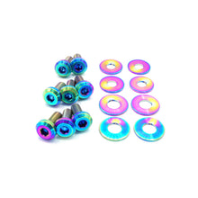 Load image into Gallery viewer, Fast Turn Fittings Trunk Hardware Kit for BMW 335i E90 / E91 / E92 / E93 (2007-2013) Titanium - Cosmic Burn / Blue / Gold / Polished / Purple / Black / Oil Slick Alternate Image