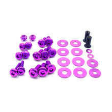 Load image into Gallery viewer, Fast Turn Fittings Hood Hardware Kit for BMW E90 / E91 / E92 / E93 335i (2007-2013) Titanium - Cosmic Burn / Black / Blue / Gold / Polished / Purple Alternate Image