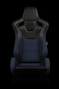 BRAUM Elite S Racing Seats (Reclinable - Black Leatherette) Black Cloth / Blue Cloth / Red Cloth / Red Plaid / Gray Plaid