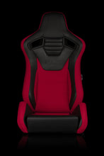 Load image into Gallery viewer, BRAUM Elite S Racing Seats (Reclinable - Black Leatherette) Black Cloth / Blue Cloth / Red Cloth / Red Plaid / Gray Plaid Alternate Image