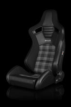 Load image into Gallery viewer, BRAUM Elite S Racing Seats (Reclinable - Black Leatherette) Black Cloth / Blue Cloth / Red Cloth / Red Plaid / Gray Plaid Alternate Image