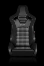 Load image into Gallery viewer, BRAUM Elite S Racing Seats (Reclinable - Black Leatherette) Black Cloth / Blue Cloth / Red Cloth / Red Plaid / Gray Plaid Alternate Image