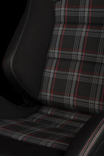 Load image into Gallery viewer, BRAUM Elite S Racing Seats (Reclinable - Black Leatherette) Black Cloth / Blue Cloth / Red Cloth / Red Plaid / Gray Plaid Alternate Image