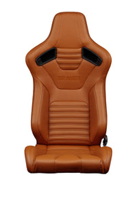 BRAUM Elite-X Racing Seats (Sport - Reclining) Black / Red / White / British Tan