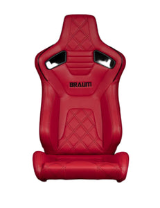 BRAUM Elite-X Racing Seats (Sport - Reclining) Black / Red / White / British Tan