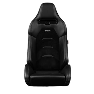 BRAUM Viper-X Sport Reclinable Bucket Seats - Leather / Jacquard / Alcantara