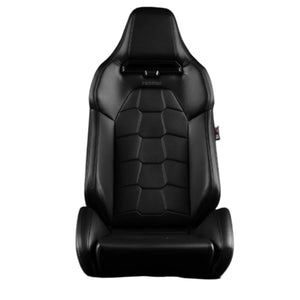 BRAUM Viper-X Sport Reclinable Bucket Seats - Leather / Jacquard / Alcantara