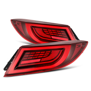 AlphaRex LED Tail Lights GR86 / BRZ (21-24) LUXX Series - Black Smoke / Vivid Red / Alpha-Black