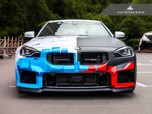 Load image into Gallery viewer, AutoTecknic Club Sport Front Grille for BMW G87 M2 (2023-2026) Dry Carbon Fiber - Carbon Fiber - Gloss Finish / No Alternate Image