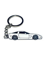 Load image into Gallery viewer, Drift Pins Corvette C5 Keychains - White Alternate Image