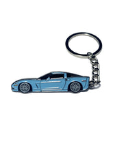 Load image into Gallery viewer, Drift Pins Corvette C6 Keychains - Carlisle Blue Alternate Image
