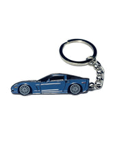 Load image into Gallery viewer, Drift Pins Corvette C6 Keychains - Supersonic Blue Alternate Image