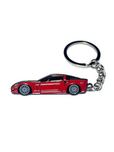 Load image into Gallery viewer, Drift Pins Corvette C6 Keychains - Torch Red Alternate Image