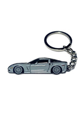 Load image into Gallery viewer, Drift Pins Corvette C6 Keychains - Silver Alternate Image