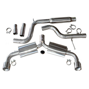 Rev9 Exhaust VW Golf GTI MK8 (2022-2023) V2 Muffler Delete or High Flow Mufflers