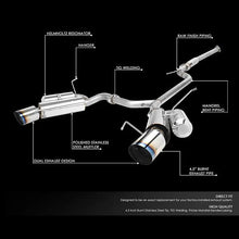Load image into Gallery viewer, DNA Exhaust for Acura TSX CL9 (2004-2008) Catback with Dual 4.50" Tips - Default Title Alternate Image