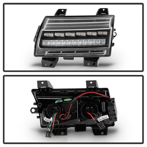 Spyder LED Front Bumper Lights Jeep Gladiator Non-Sport (20-21) [Halogen Model Only] Sequential Signal - Black Housing