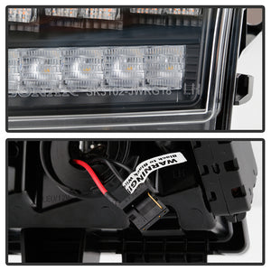 Spyder LED Front Bumper Lights Jeep Gladiator Non-Sport (20-21) [Halogen Model Only] Sequential Signal - Black Housing