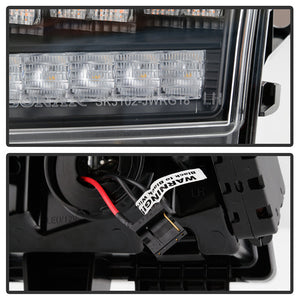 Spyder LED Front Bumper Lights Jeep Wrangler(18-21) [Halogen Model Only] Sequential Signal - Chrome Housing