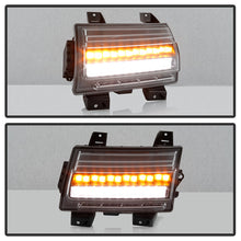 Load image into Gallery viewer, Spyder LED Front Bumper Lights Jeep Wrangler Non-Sport (18-21) [Halogen Model Only] Sequential Signal - Black Housing Alternate Image
