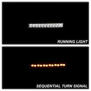 Spyder LED Front Bumper Lights Jeep Gladiator Non-Sport (20-21) [Halogen Model Only] Sequential Signal - Black Housing