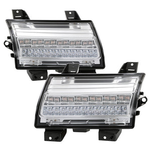 Spyder LED Front Bumper Lights Jeep Gladiator (2020-2021) [LED Model Only] Sequential Signal - Black or Chrome Housing