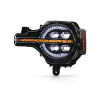 Load image into Gallery viewer, Attica 4x4 LED Headlights For Ford Bronco (2021-2026) With Switchback Sequential Turn Signals - Sol or Apex Series - Sol Series (Crushed Glass Halo Look) Alternate Image