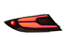 Load image into Gallery viewer, OLM LED Taillights Subaru BRZ &amp; Toyota GR86 (2022-2026) Raiden - Clear Lens/Red Bar OLME.49016.1-CR Alternate Image