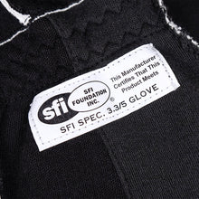 Load image into Gallery viewer, DND Racing Gloves Competition Spec SFI 3.3/5  Black - Medium / Large / X-Large Alternate Image