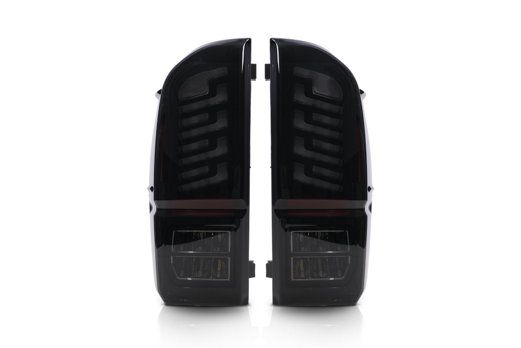 Attica 4x4 Toyota Tacoma Tail Lights (2016-2023) Black / Black Smoke CTATT0765-BS-SQ