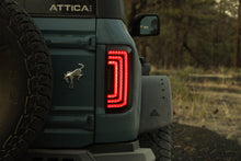Load image into Gallery viewer, Attica 4x4 LED Tail Lights for Ford Bronco (2021-2026) Sequential Turn Signals - Clear or Smoked Lens CTATT0772-H4-GBC-SQ - Clear Lens Alternate Image