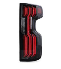 Load image into Gallery viewer, Attica 4x4 LED Tail Lights for Chevy Silverado 1500 (2019-2026) Gloss Black with Smoked Bars &amp; Sequential Turn Signals - Default Title Alternate Image