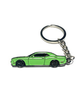 Load image into Gallery viewer, Drift Pins Dodge Challenger Keychains - Green Alternate Image